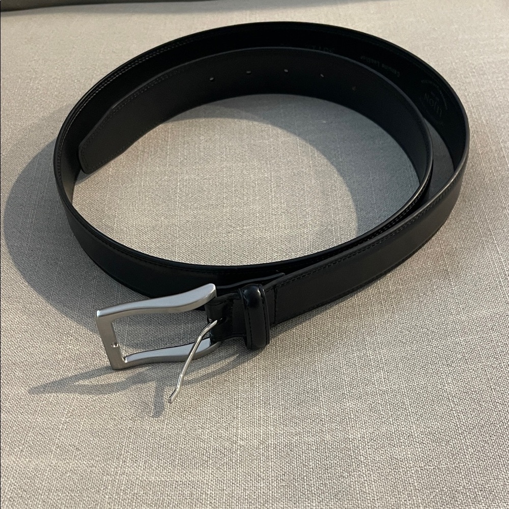 Lejon Men's Black Leather Belt Sz 40